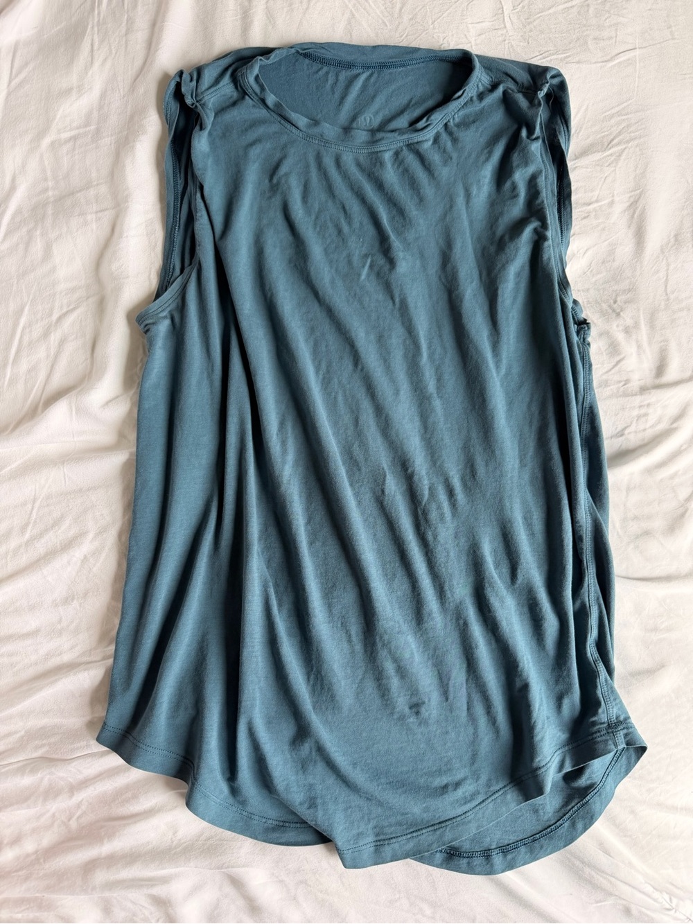 lululemon athletica Relaxed Muscle Tank in Teal Blue